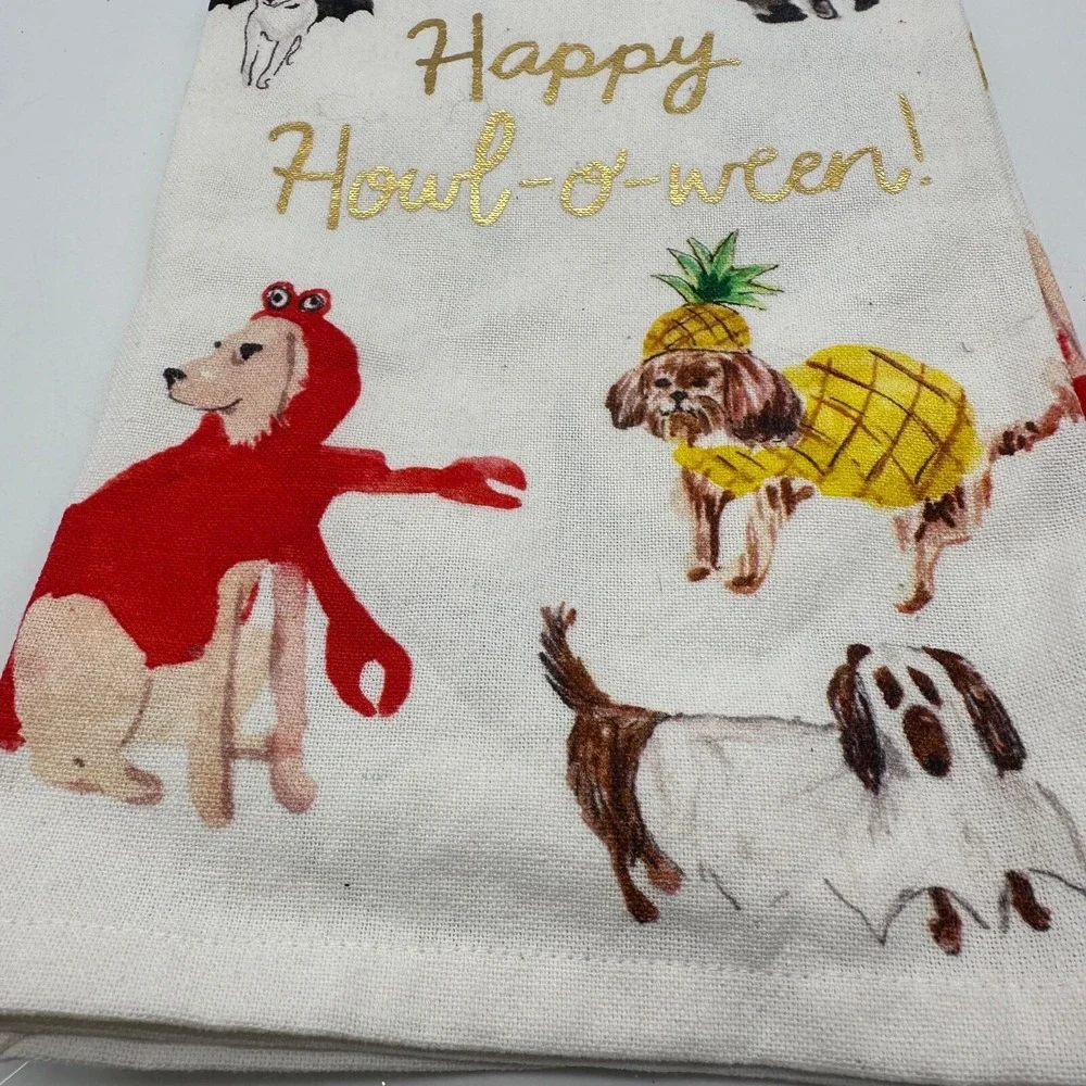 Anthropoly Pauline‎ Happy Howl-oween Dish Towel 21